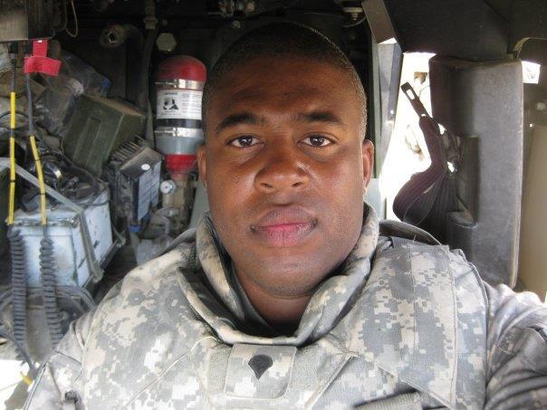 Dion McGill serving in Afghanistan with the U.S. Army
